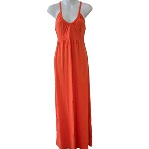 Old Navy Vibrant Orange Maxi Dress